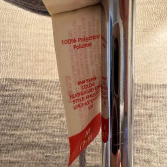 No Boundaries Butterfly Graphic T-Shirt Gray Stripe Cap Sleeve Top Juniors M 7/9 - Picture 3 of 5